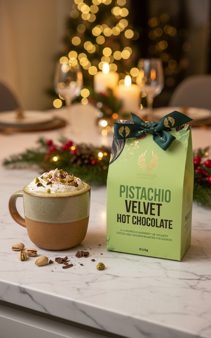 Pistachio Velvet Hot Chocolate